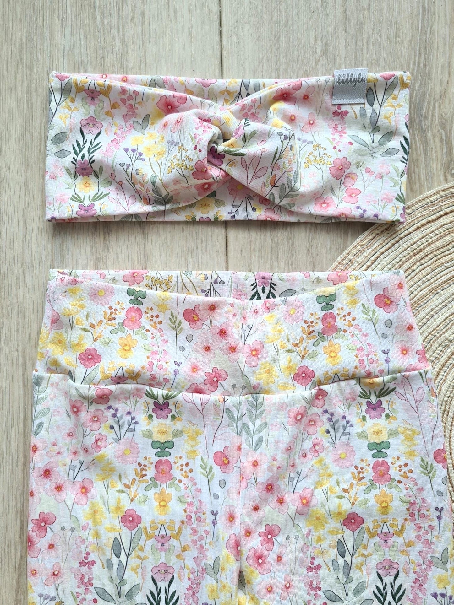 Set - Jerseyleggings / Haarband - 110