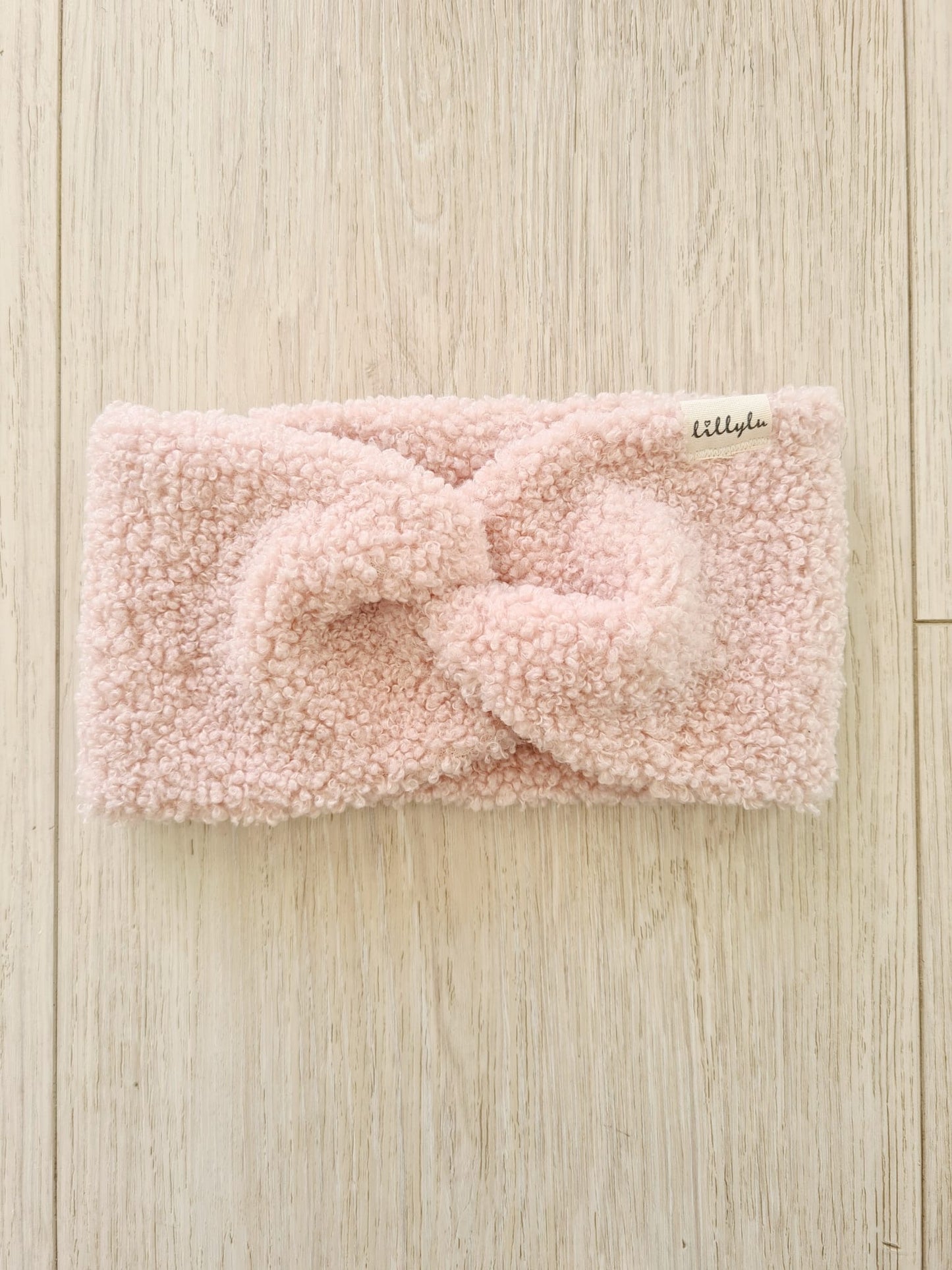 Stirnband aus Teddystoff - 6M-2Jahre