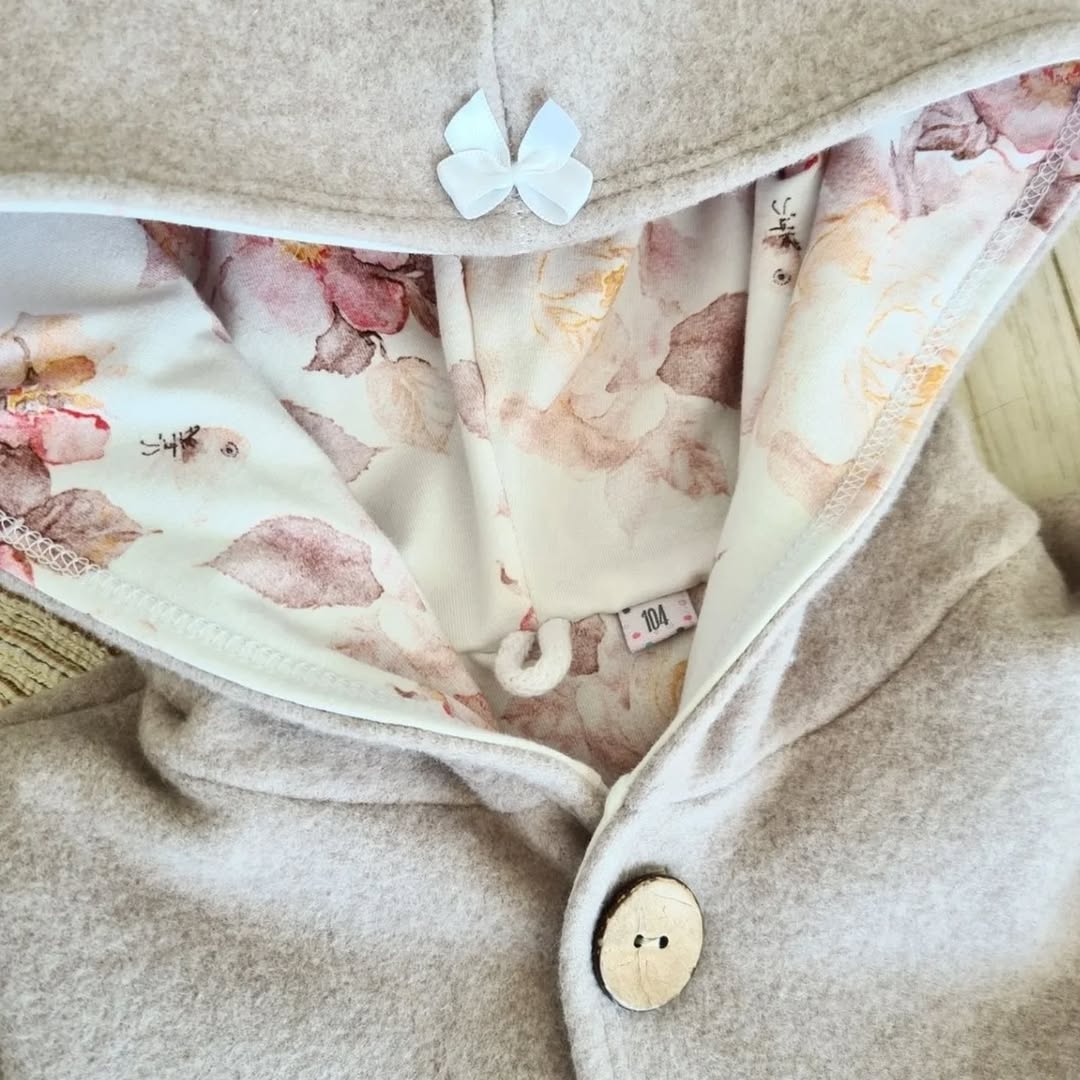 Bio Baumwollfleece Jacke - 104