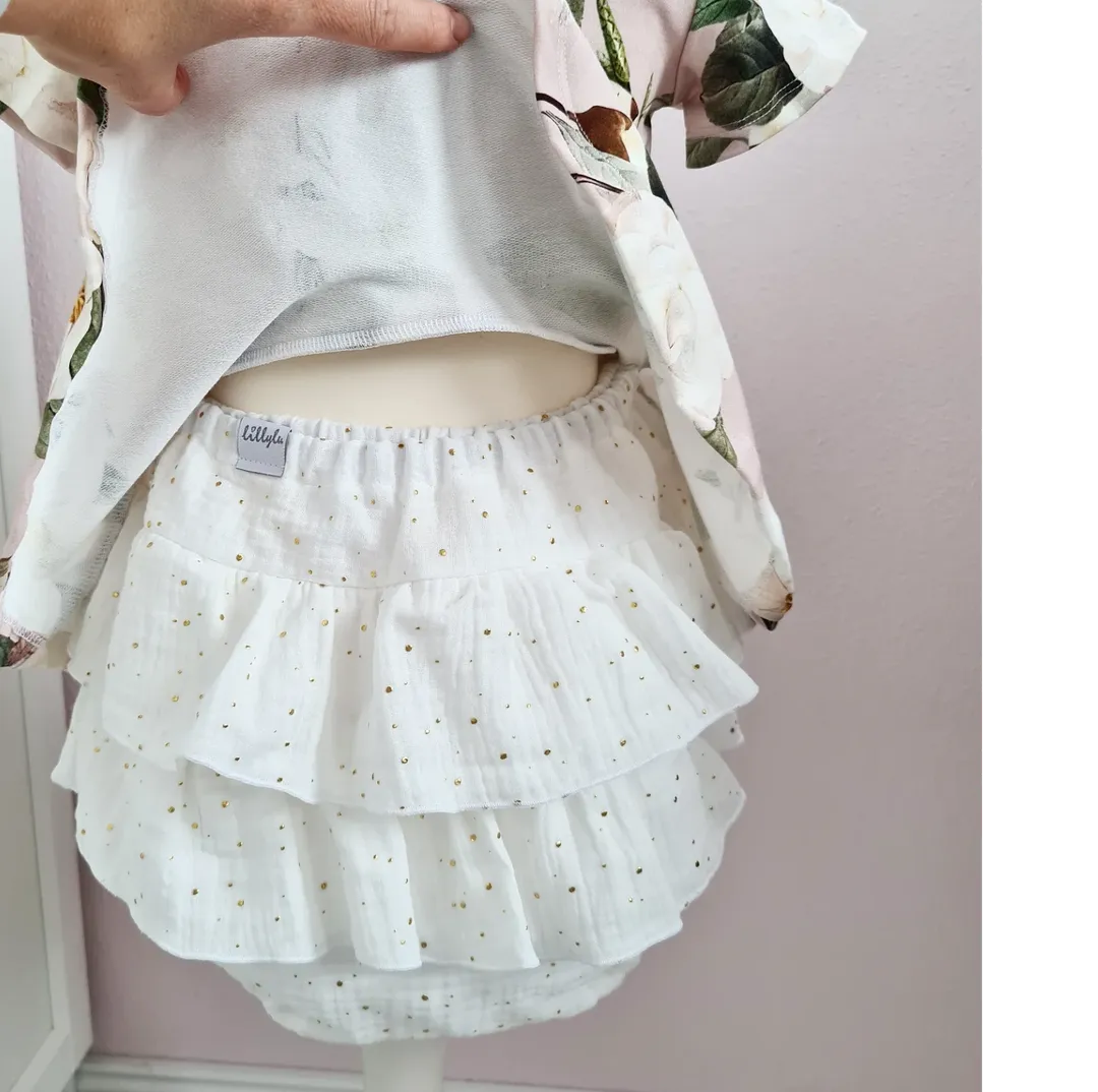 Set - Rüschen Bloomers / Peplum Top - 104