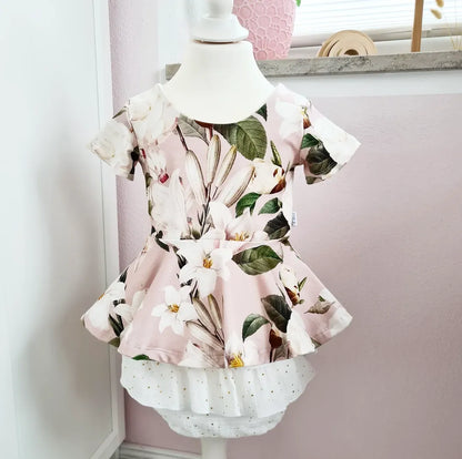 Set - Rüschen Bloomers / Peplum Top - 104