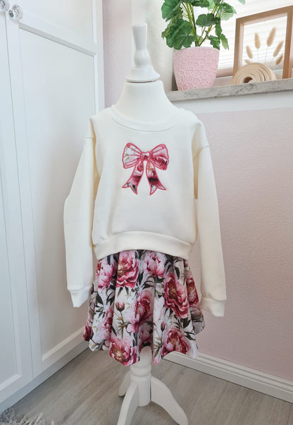 Set - Crop Sweater / Tellerrock - 122